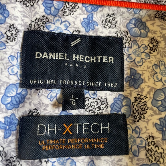 Daniel Hechter Men’s Size Large Dress Shirt Floral Office Business Button Cotton - Picture 3 of 5